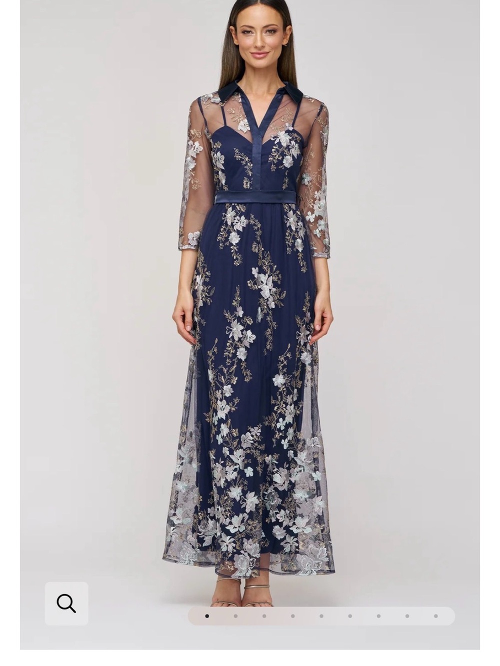 Mother of the groom Azalea embroidered dress